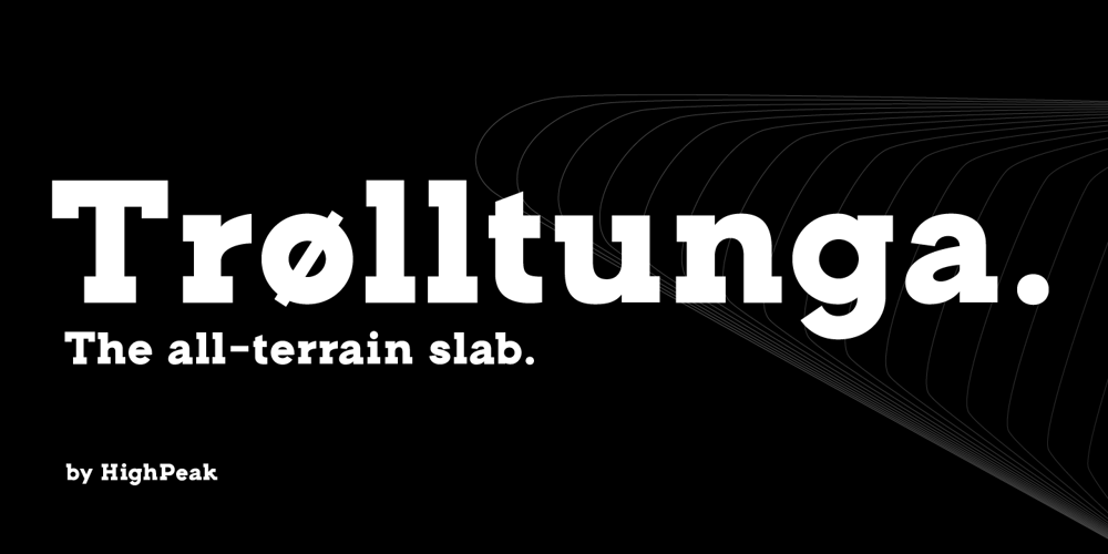 Trolltunga font
