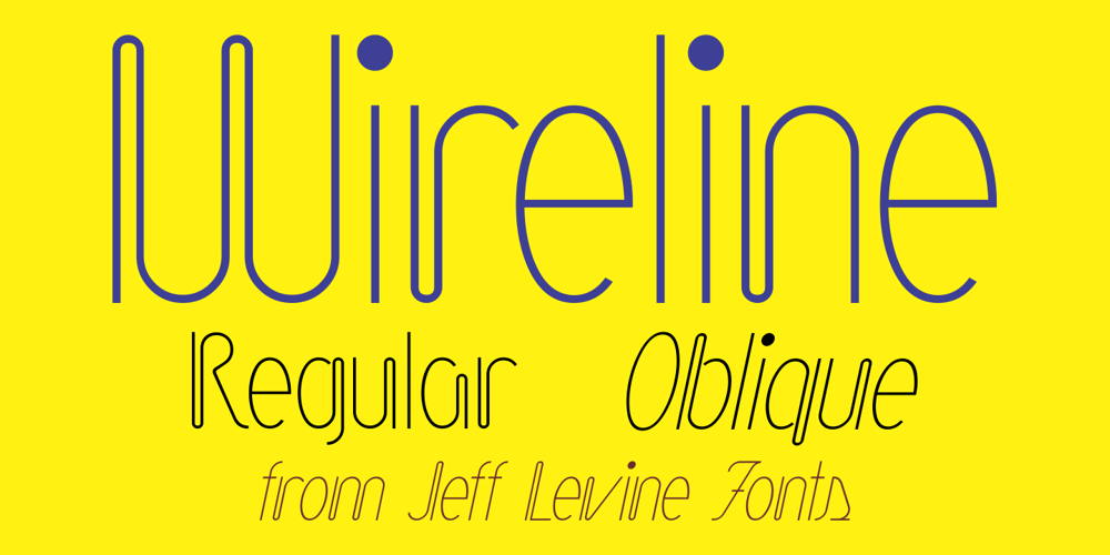 Wireline JNL font