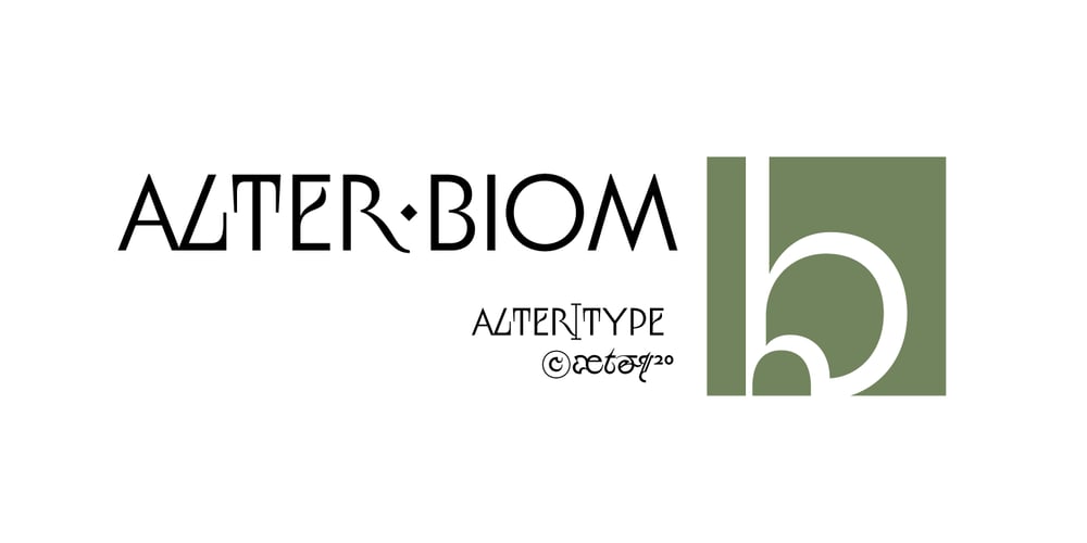 Alter Biom font