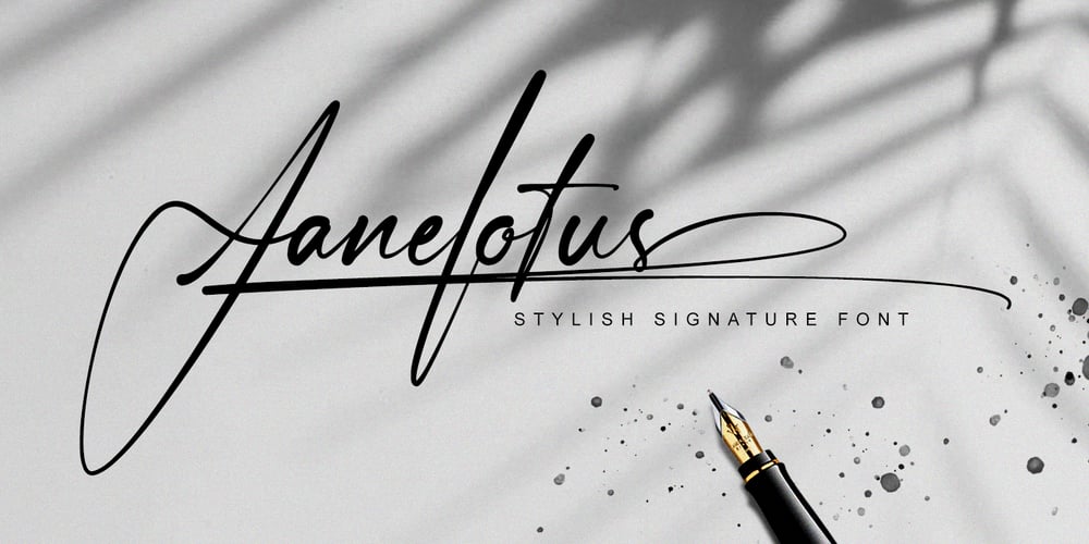 Janelotus font