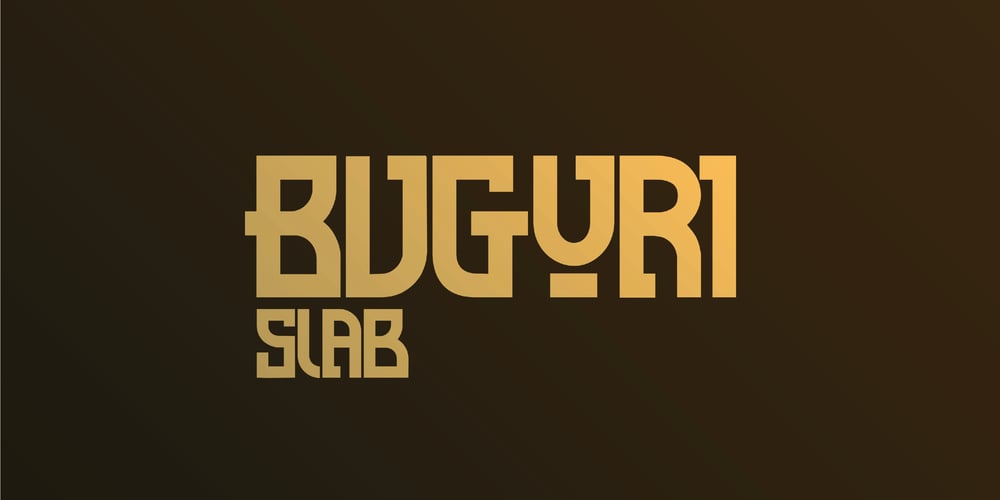 Buguri Slab font