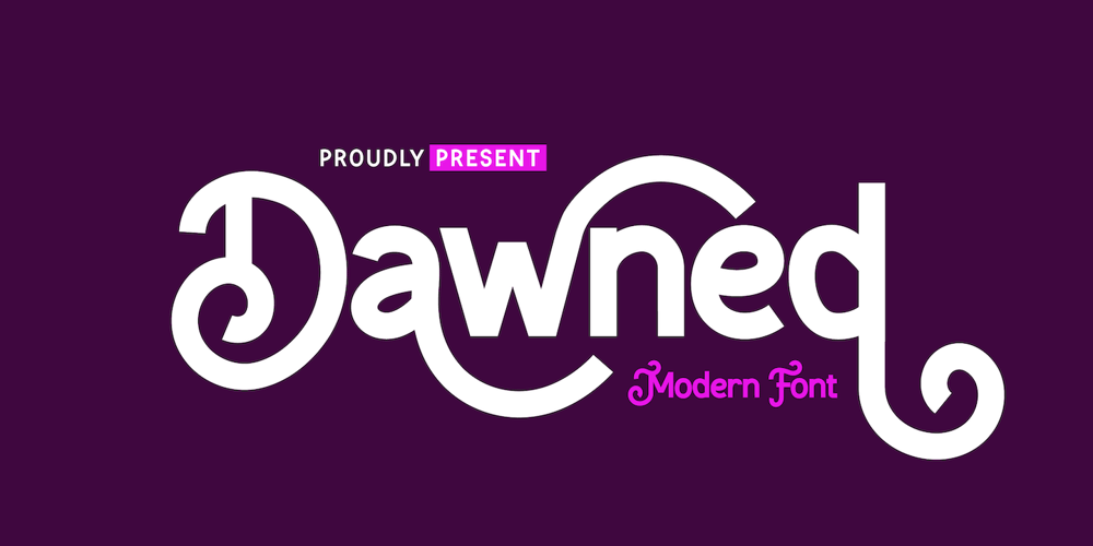 Dawned font