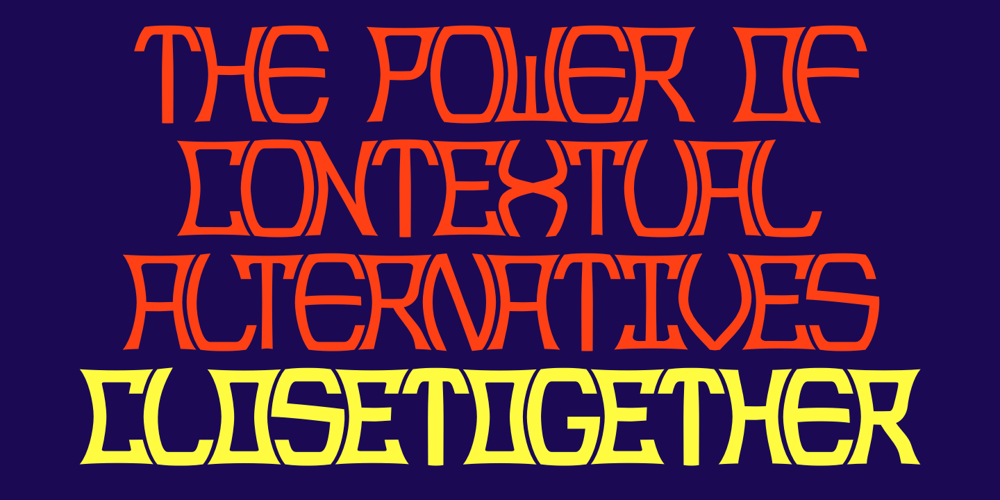Close Together font