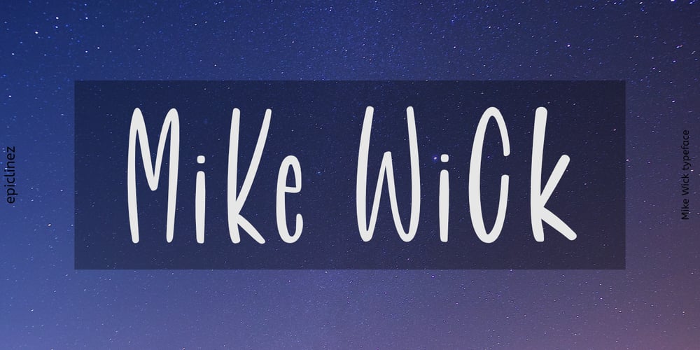 Mike Wick font