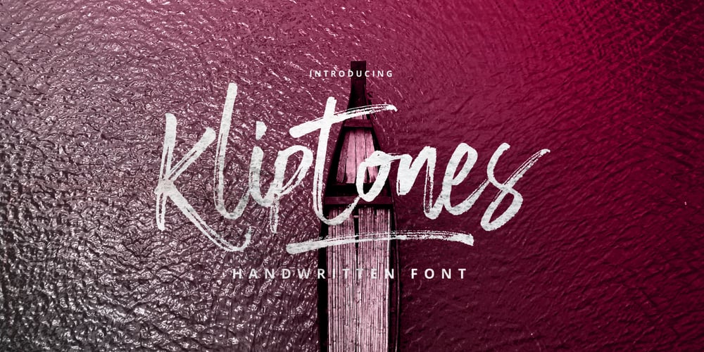 Kliptones Brush font