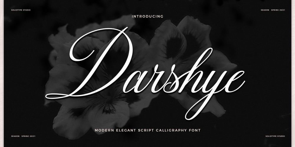Darshye Script font