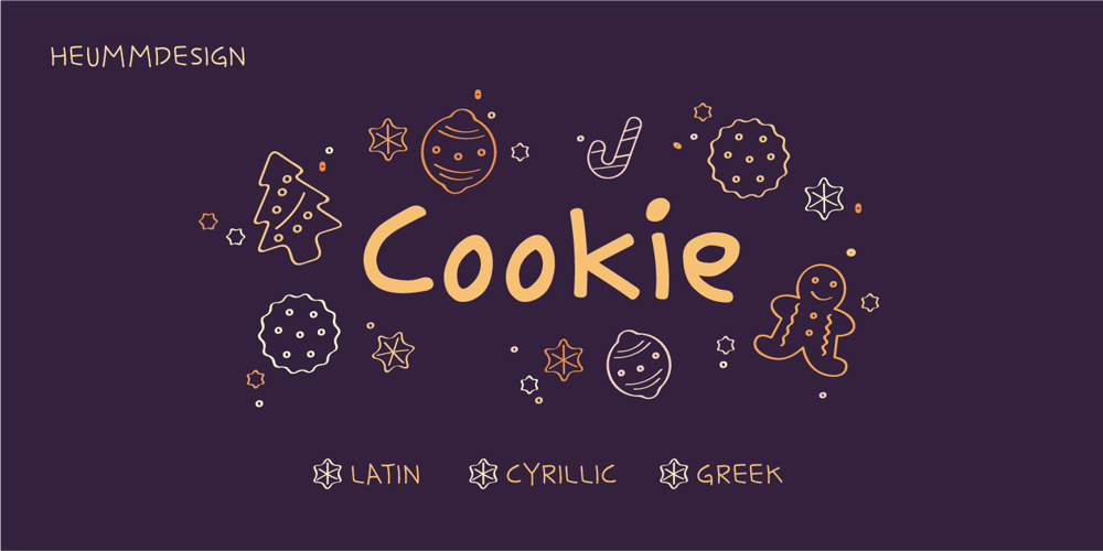 HU Cookie font