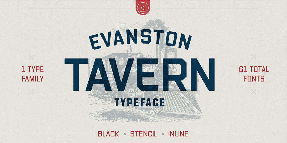 Evanston Tavern font