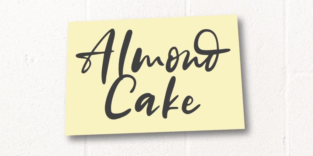 Almond Cake font