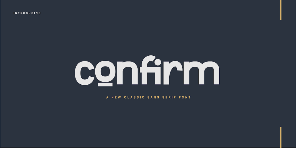 Confirm font