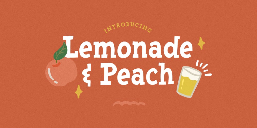 Lemonade Peach font