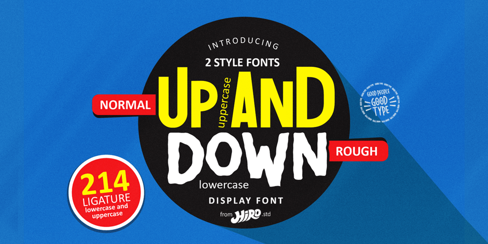 Up and Down font