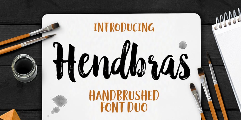 Hendbras font