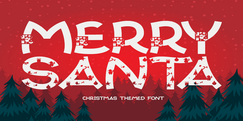 Merry santa font
