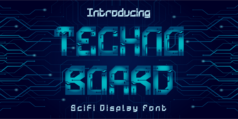 Techno Board font