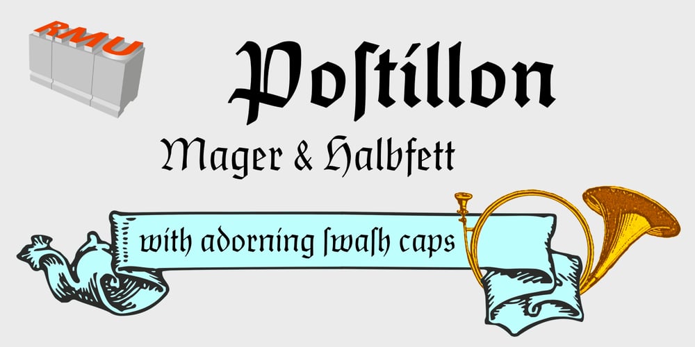 Postillon font