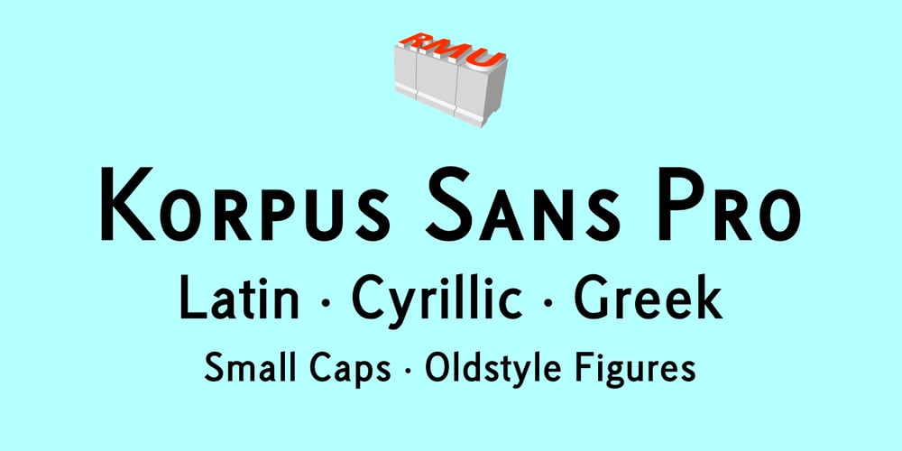 Korpus Sans Pro font