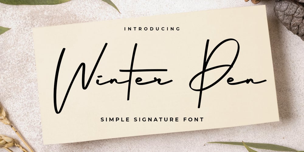 Winter Pen font