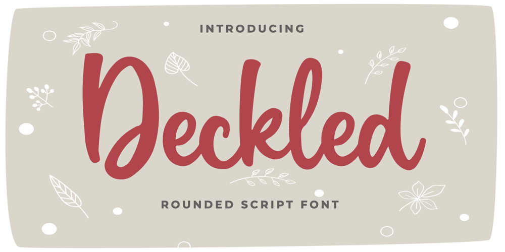 Deckled font