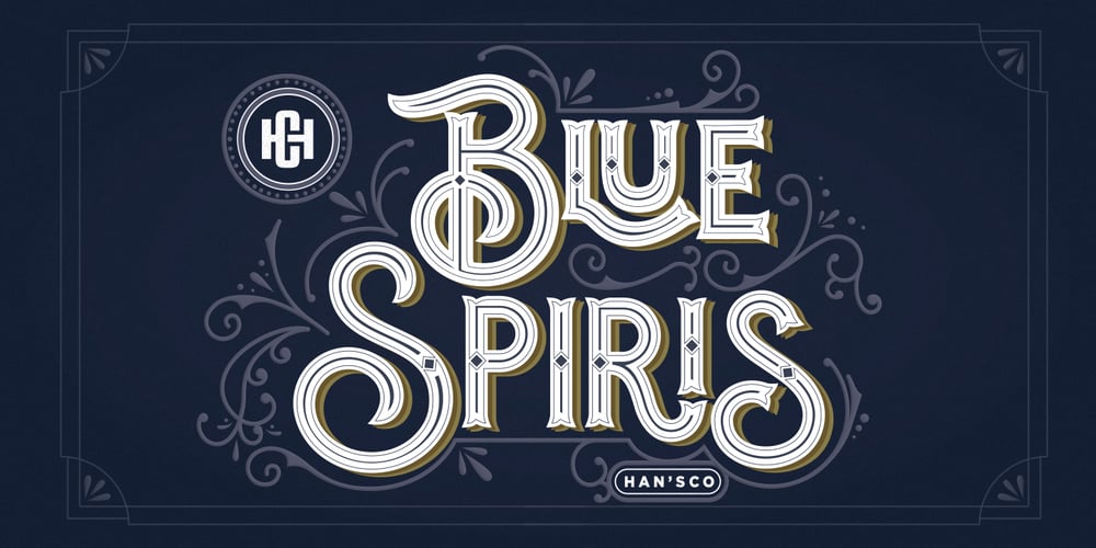 Blue Spiris font