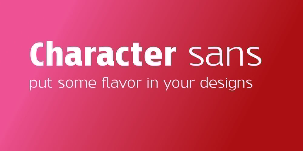 Character Sans font