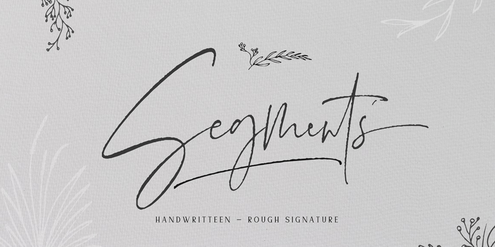 Segments font