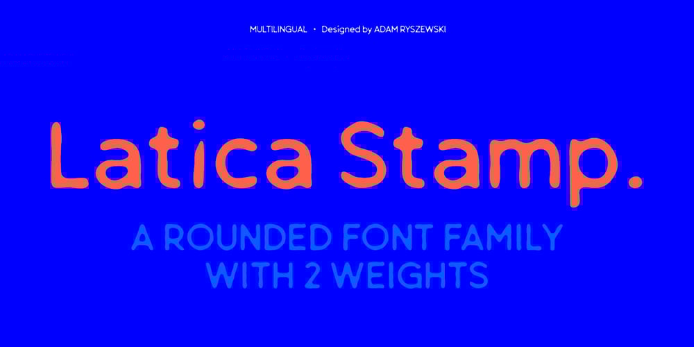 Latica Stamp font