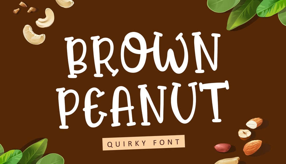 Brown Peanut font