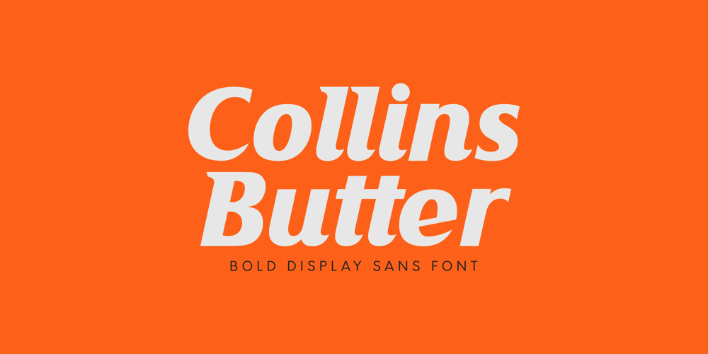 Collins Butter Hollow font