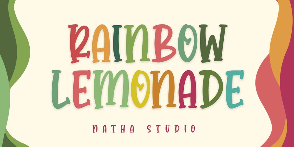 Rainbow Lemonade font