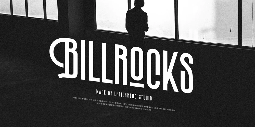 Billrocks font