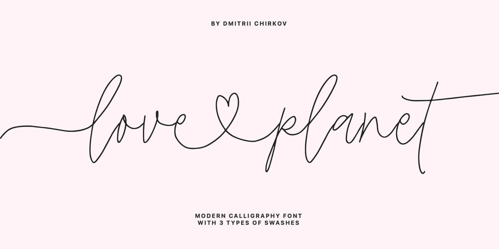 Love Planet font
