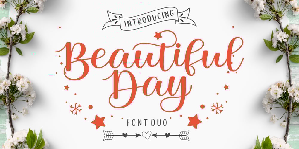 Beautiful Day Script Duo font