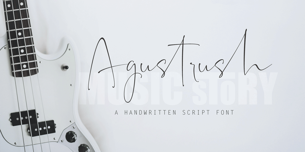 Agustrush font