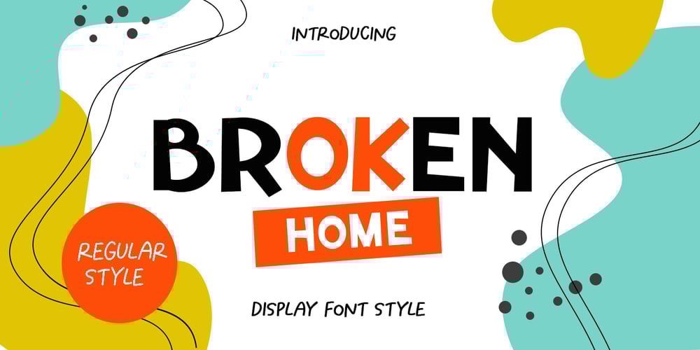 Broken Home font