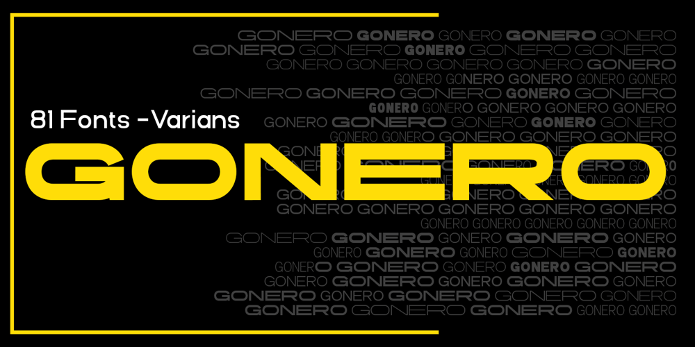 Gonero font