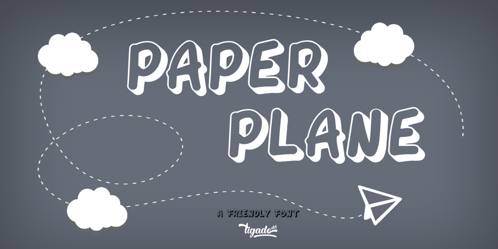 Paper Plane font