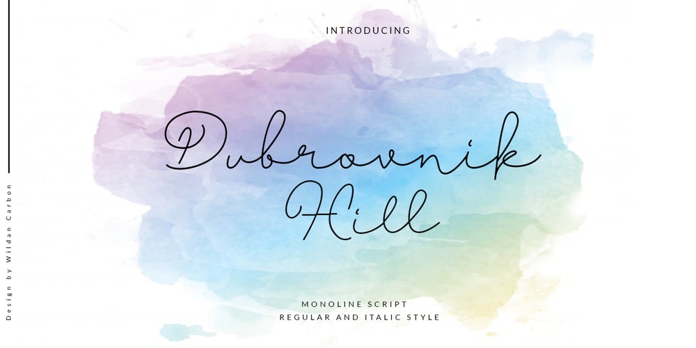 Dubrovnik Hill font
