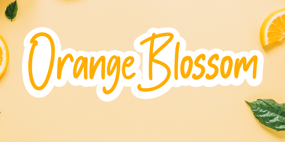 Orange Blossom font