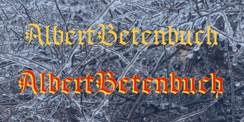 AlbertBetenbuch font