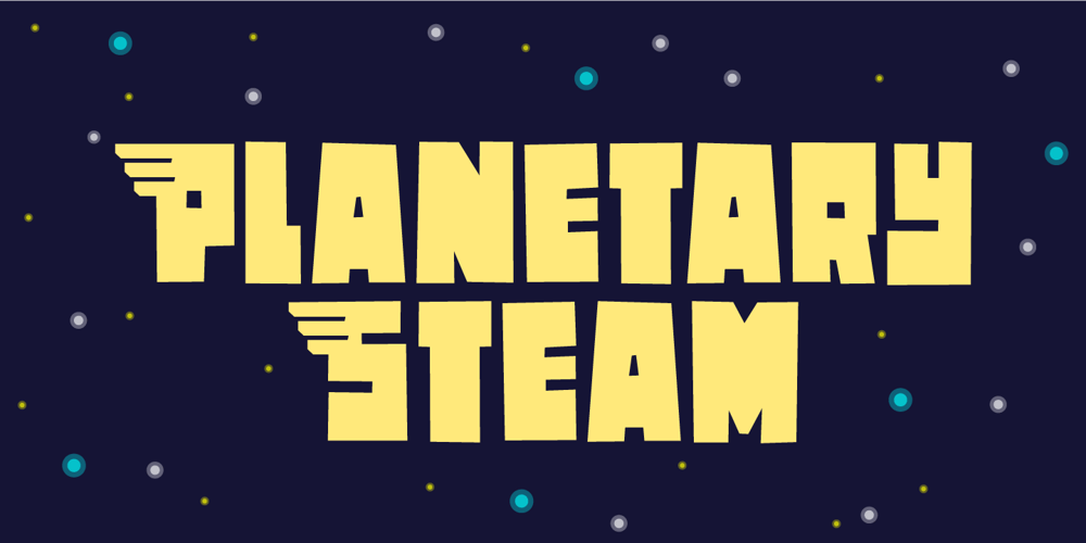 Planetary Steam font