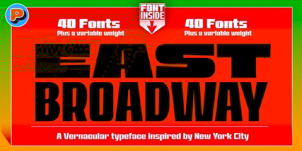 EastBroadway font