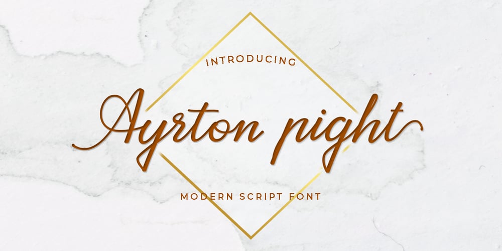 Ayrton Pight font