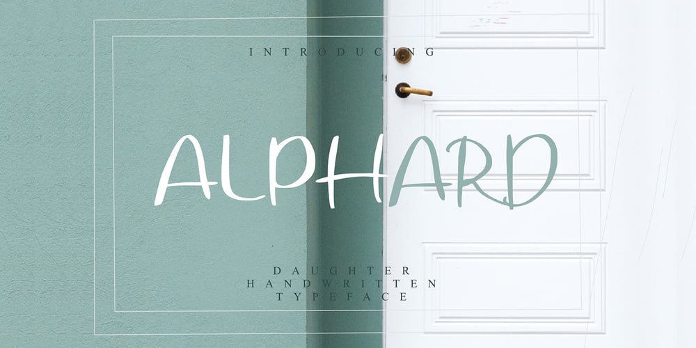 Alphard font