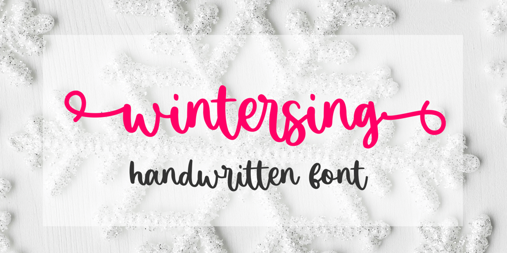 Wintersing font