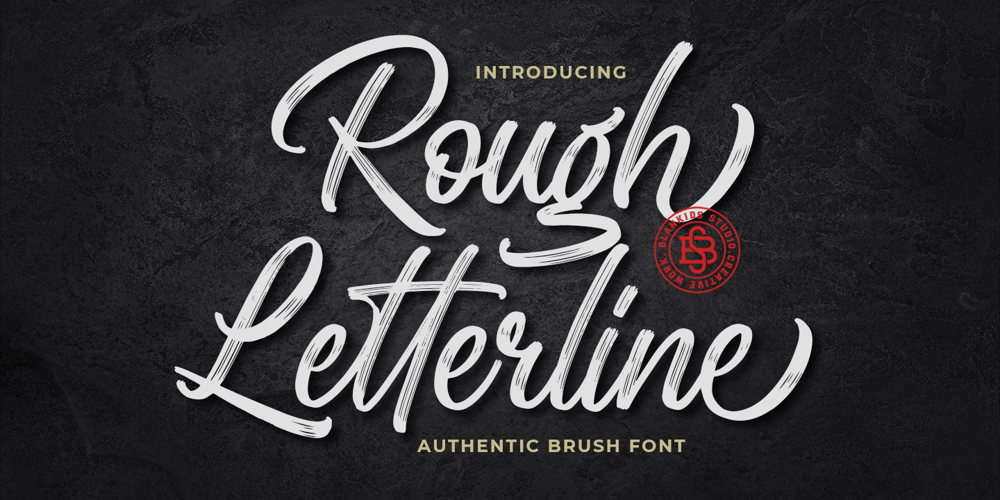 Rough Letterline font