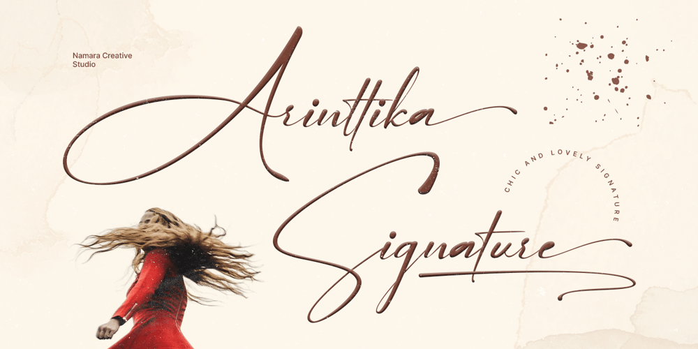 Arinttika Signature font