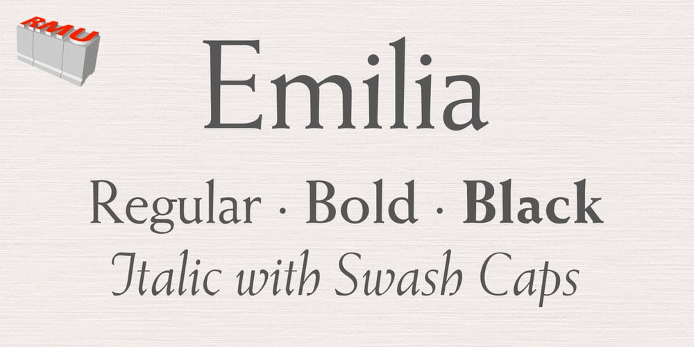 Emilia font