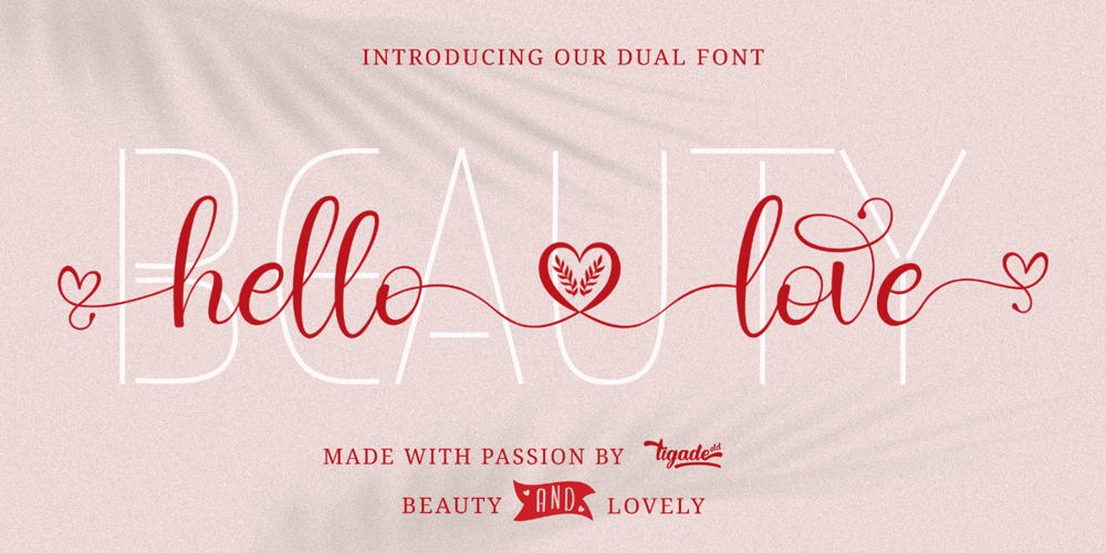 Hello Love font