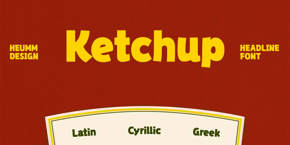 HU Ketchup font